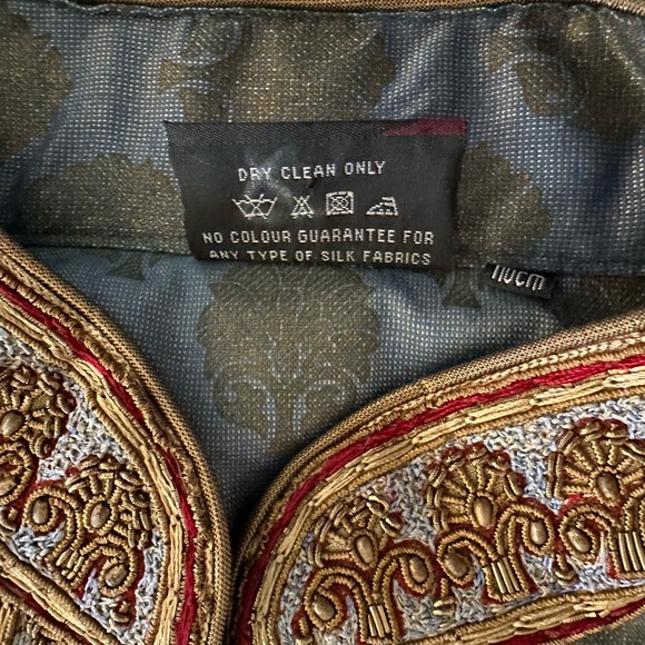 Custom made groom Kurta and matching Shalwar (bottoms) set! Fine silk! Bollywood - Picture 7 of 9